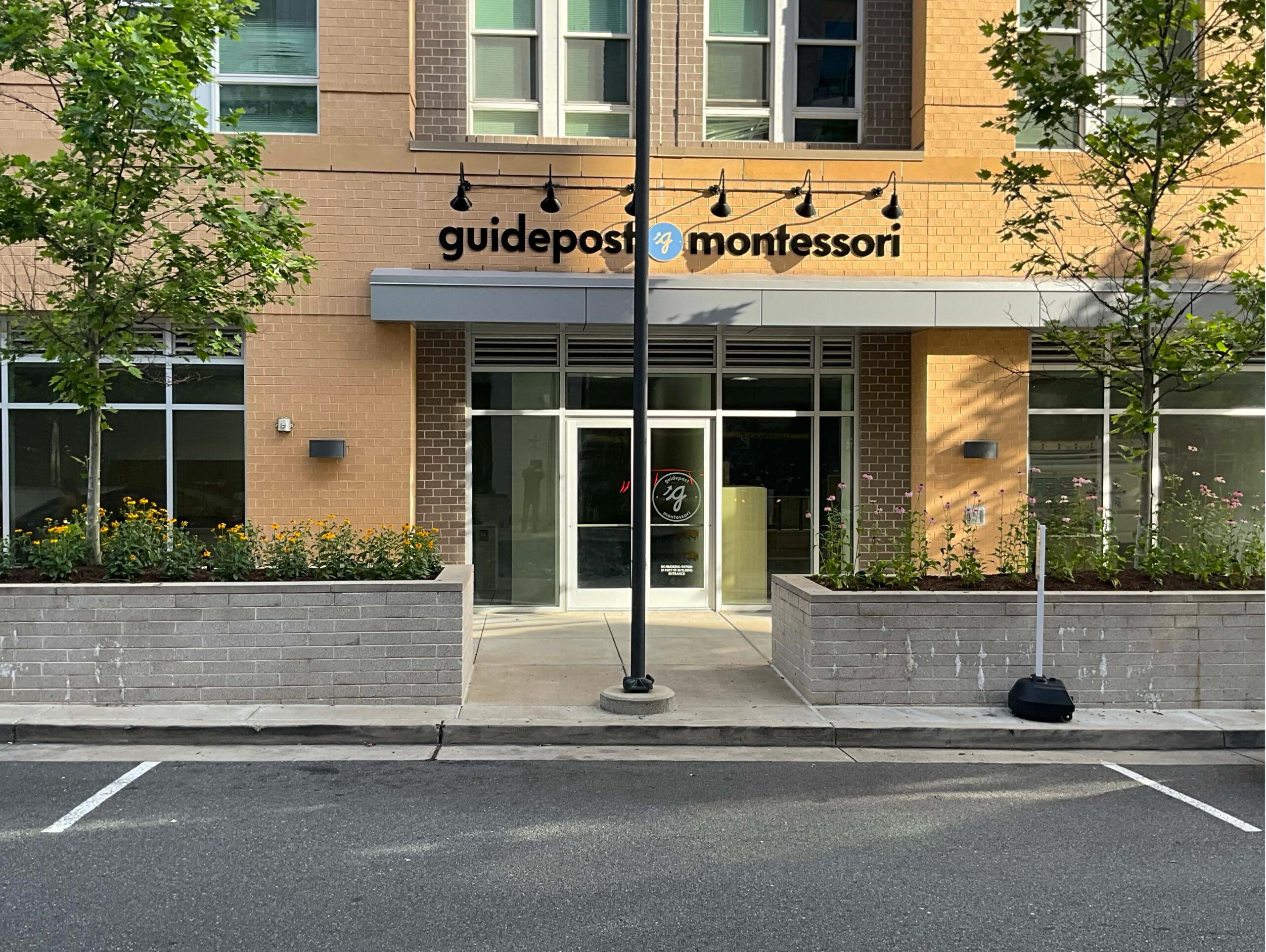 Exterior of Guidepost Montessori in Alexandria, VA